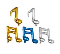 INOOMP 10 Palloncini Gonfiabili Note Musicali in Foil Multicolore, Oggetti di Scena Decorativi per Matrimoni, Feste di Compleanno e Decorazioni Eleganti Portatili