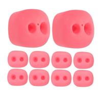 INOOMP 10 Pezzi Accessori per il naso per maiale bambola simulazione peluche soft toy roba in miniatura Giochi di burattinaio da ragazza Piccoli giocattoli plastica Rosy