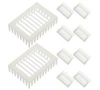 INOOMP 10 pezzi di gabbie per api regine in plastica, isolatori in plastica | Attrezzo per apicoltura, per una facile gestione dell'arnia e per l'isolamento dell'ape regina.