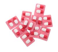 INOOMP 10 Pezzi Giocattoli in Capsule Giocattolo in Capsula Capsule di farmaci contraffatti prescrizioni contraffatte Set da Gioco per Il Medico per Pillole False di Legno