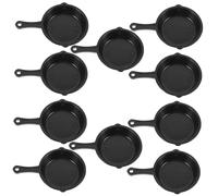 INOOMP 10 Pezzi Mini Padella Mini Casa Delle Bambole Padella Cottura Pani Davvero Piccoli Miniature Piccolo Mini Gadget Da Cucina Casa Delle Bambole Cucina Pentole Mini Padella