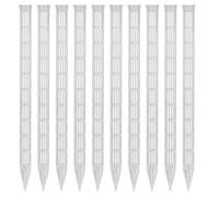INOOMP 10 Pezzi Pali di Ventilazione per Piante da Interno e Giardino in Plastica Bianca, Prevengono L'eccesso d'Acqua e Si Adattano a Varie Dimensioni di Contenitori, per Aiuole e Uso