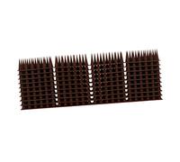 INOOMP 10 Set Spina di Punte di Uccelli per piccioni spuntoni per Uccelli per Recinzione Picchi Piccione di plastica Strumento di prevenzione dei piccioni Kit Brown