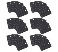 INOOMP 100 Etichette per Prezzi di Abbigliamento Nere 3,5x5 Cm in Carta, Cartellini dei Prezzi Vuoti da Appendere per Negozi al Dettaglio, Etichette per Grucce e Vestiti per