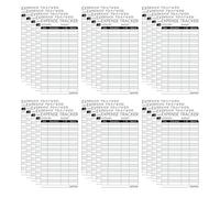 INOOMP 100 Pezzi Registro di Bilancio Portatile in Carta Nero per Ufficio e Viaggi, Taccuino per Pianificazione del Budget Categorizzazione Chiara delle Spese, per Uso Personale e Team