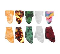 INOOMP 10pezzi Plettri per Dita Adatti Chitarra Elettrica Chitarra Acustica Ukulele Banjo Basso Mandolino e Arpa Resistenti nel Migliorano Precisione e Controllo Riducono Affaticamento