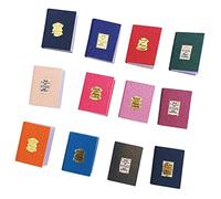 INOOMP 12 Pezzi Mini Libri Per Casa Delle Bambole Mini Giocattoli Libri In Miniatura Mini Decorazioni Per La Casa Micro Libri Giocattoli Per Casa Delle Bambole Bibbia Libri In Miniatura