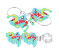 INOOMP 12 Pezzi Portachiavi Tornari del Circo dei Cartoni Animati Bomboniere da Circo Dovere Keechchain del Partito Circo Keychain Key Clown Carina Chiave Piccolo Clown Key Ciondolo PVC