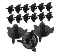 INOOMP 15 pezzi Visiera in Plastica Nera Resistenti e Leggere per Caschi Fissaggio Sicuro e Compatibile con Vari Modelli Accessori per Sicurezza e Comfort