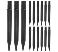 INOOMP 15 picchetti di plastica per luci solari - Ricambio per picchetti di luce solare per lampade da giardino - Picchetto per lampada facile da installare con inserto a terra da 8,25"