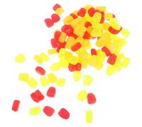 INOOMP 150 Pezzi Esca Artificiale in Silicone a Forma di Mais, Esche Siliconiche Morbide per Pesca a Trota e Carpa, Design Realistico e Galleggiante per Acque Dolci e Salate