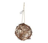INOOMP 1pezzi Mangiatoia Per Uccelli Rattan e Pile Decorativa e Funzionale Per Uccelli Selvatici e Domestici Facile Da Pulire e Installare Per Giardini e Balconi