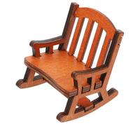 INOOMP 1pezzi Miniatura Rocking Chair Per Casa Delle Bambole Decorazione Retro Per Stanze Bar e Feste Per Giardini Miniature e Ambienti Romantici