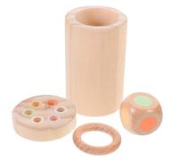 INOOMP 1Set Bilanciamento Legno Montessori Giocattoli Educativi Impilabili Cognitivo per Sviluppo delle Abilità Sociali e Interazione Famigliare Sicuro