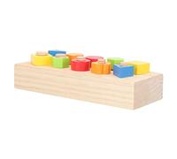 INOOMP 1Set Giocattoli Educativi Colorati Legno per Dado da Avvitare per Sviluppo delle Abilità Motorie e Riconoscimento Attività Didattica per Prima