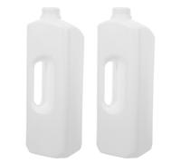 INOOMP 2 brocche di plastica con coperchio da 2 litri, contenitori per | Caraffe riutilizzabili per conservare succhi in frigorifero, facili da trasportare, ideali per succhi, frullati, tè, caffè,