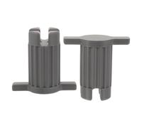 INOOMP 2 chiavi in plastica da 10 cm per aprire il coperchio del filtro | Chiave per coperchio filtro di scarico lavatrice, design ergonomico a doppia impugnatura, adatta a modelli a carica frontale,