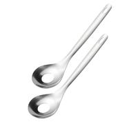 INOOMP 2 cucchiai in acciaio inox per preparare polpette, con foro e manico | Cucchiaio da 8,3" per formare polpette di carne fatte in casa, cucchiaio manuale per pressare le polpette, stampo per .