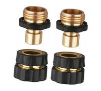 INOOMP 2 Paia Connettori Rapidi per Attacchi per Irrigazione Giardinaggio e Lavaggio Auto Facili da Installare e Antiperdita