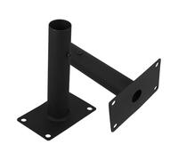 INOOMP 2 Pezzi Base di Supporto in Ferro Nero per Recinzione da Giardino e Ringhiera Cancellata, Resistente e Versatile Facile Installazione per Uso Interno ed Esterno