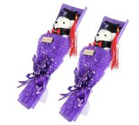INOOMP 2 Pezzi Bouquet Orsi con Profumati Decorazione Festiva per Feste e Regali