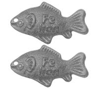 INOOMP 2 pezzi di pesce di ferro: fonte naturale di ferro per la salute - soluzione per carenze per vegani, atleti, donne incinte, facile da usare - forniture per cucinare