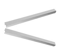 INOOMP 2 Pezzi Protezione per Cassetto e Armadio in Acciaio Inossidabile, Protezione Bordi Mobili da Cucina, Argento, per Bagno e Cucina, Installazione Facile