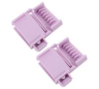 INOOMP 2 Pezzi Set di Pettini Controllo Accurato della Lunghezza Guida per Tagliacapelli Elettrico in Abs Porpora Portatile, per Salone e Uso Fai-da-te su Chioma Sensibili