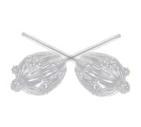 INOOMP 2 Pezzi Sfere Irrigazione in Vetro Trasparente per Piante in Vaso Metodo di Annaffiatura Automatica per Piante d’Appartamento e Bonsai Dosatore Acqua Facile da Usare per Giardino