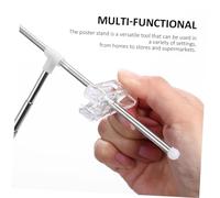 INOOMP 2 pezzi Supporti Poster da Tavolo Regolabili in Inossidabile Espositore Banner Versatile per Negozi e Supermercati Stand Pubblicitario Altezza Design Minimalista Resistente