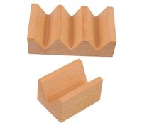 INOOMP 2 Pezzi Supporto Sushi in con Slot V Portata Stabile per Hand Roll e Sashimi Vassoio Decorativo per Presentazioni Sea Urchin e Snack in Ristorante e Casa