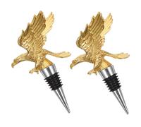 INOOMP 2 pezzi Tappi per Bottiglie di Vino con Statua Aquila in Tappi Ermetici per Conservazione per -nic e Feste