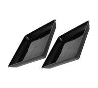 INOOMP 2 Pezzi Vassoio per fioriere vaschette raccogligocce per Piante in Vaso Piatti di Fiori Vassoio di drenaggio della fioriera Fiorro Derp VAY Vassoio per fioriera pp Nero