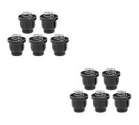 INOOMP 2 Set per Stufa in Plastica Avviatore di Tappo del Pulsante di Accensione della Griglia Controllo Premere La Tappo Interruttore di Ricambio Nero 5 Pezzi*2