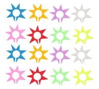 INOOMP 2 Set Segnabicchieri in Silicone, Resistenti All'usura, per Vino | Ristorante e Casa, Decorazione dei Calici, Identificazione Pratica, Forma Stella, Confezione Doppia