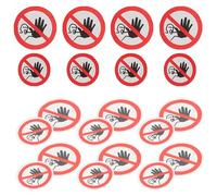 INOOMP 20 Adesivi Cartelli di Avvertimento di Divieto di Accesso, Etichette Autoadesive Diametro 20-25 Mm, Adesivi di Sicurezza per Segnalazione in Ambienti Industriali e Luoghi