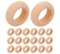 INOOMP 20 pezzi Anelli Portatovaglioli in Legno Naturale Handmade Rustico per Matrimoni e Feste Decorazioni Tavola Stile Fattoria Accessori Natalizi e Party