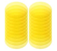 INOOMP 20 Pezzi Gel Illuminanti Autoadesivi per Lampade a Sospensione e Faretti da Soffitto, Filtro Luce Calda e Soffusa in Pellicola Pet Rotonda Diametro 7 Cm, per Illuminazione