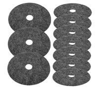 INOOMP 20 Pezzi Tappeto erboso tappetini pianta Copertina all'aperto coperture Tessuto paesaggistico Resistente Anello dell'albero della Gomma barriera radicale Tessuto Non Tessuto Grigio