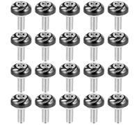 INOOMP 20 Pezzi Viti Decorative per Targa Moto da 6 Mm, Viti di Rimontaggio per Motociclette Elettriche, Accessori per Personalizzazione Moto, Fissaggi Robusti e Compatti per Uso Esterno