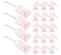 INOOMP 200 Pezzi Etichette di Carta Appese Coniglio Pasquale, Tag Decorative per Bomboniere Pasquali, Stringa per Decorazioni Regalo Fai da Te, Adatte e Adulti, Dimensioni Compatte