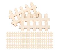 INOOMP 200 Pezzi Recinzione da Giardino in Legno Miniatura Protettivo per Piante e Succulente Staccionata Decorativa per Terrari Fai da Te e Mini Giardini Misura