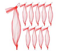 INOOMP 200 set di sacchetti in rete per frutta e verdura: sacchetti in rete riutilizzabili da 40 cm per la conservazione di frutta e verdura con clip - Piccole buste in per uso domestico nel mercato