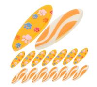 INOOMP 20pezzi Decorazioni Resina Forma Di Mini Tavole Da Surf Stile Mediterraneo Per La Casa Uffici e Feste Di Accessori Per Tema Della Spiaggia