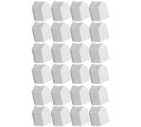 INOOMP 24 Pezzi Spugne per Nail Art a Forma Sfumata Bianca, Materiale Morbido ed Elastico, Accessorio per Decorazione Unghie e Trucco Manicure
