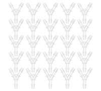 INOOMP 25 Pezzi Raccordo a T in plastica, divisore a Y per Giunzione di | Connettore a T da 3,2 mm per piccole tubature dell'acqua, sdoppiatore a tre vie, riduce le pieghe, resiste all'uso