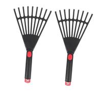 INOOMP 2pezzi Rastrello Giardinaggio Plastica Per Foglie Secche Strumenti Pratici e Resistenti Per La Del Giardino e Controllo Delle Erbacce
