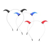 INOOMP 3 fasce per capelli da demone/diavolo per Halloween, perfette per il | Copricapo da demone per cosplay, carnevale, feste in maschera, Mardi Gras e servizi fotografici.