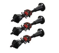 INOOMP 3 Pezzi Black Street Light Model lampione mini lampioni per la decorazione fata in miniatura per casa delle bambole accessori da giardino per case delle bambole plastica Nero