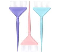 INOOMP 3 Pezzi Pennelli per Tintura Capelli Professionale Spazzola Colore Capelli Morbida per Parrucchieri e Uso Domestico Applicatore Tinta per Radici Uniforme e Facile da Trasportare